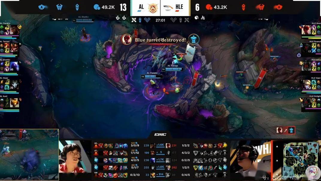 电竞世界杯：AL有惊无险2比1击败HLE！的简单介绍
